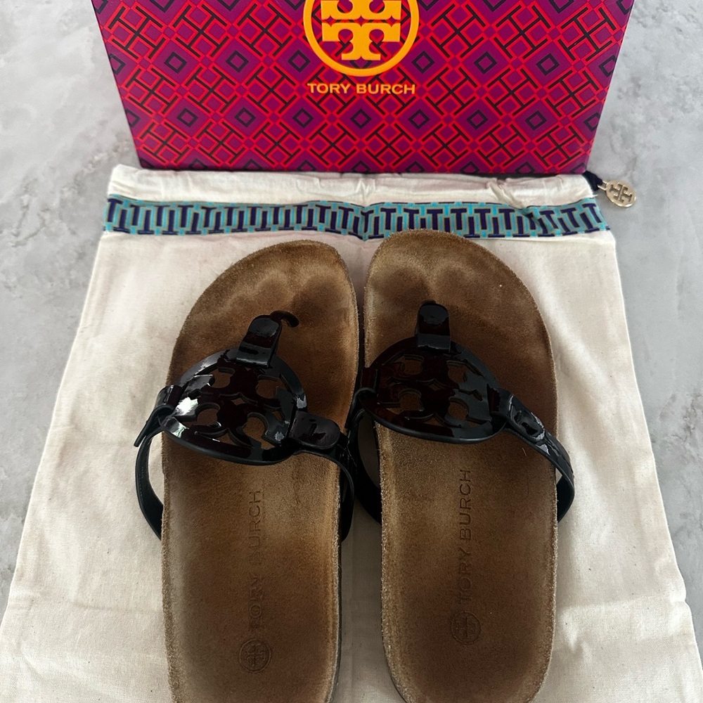 Tory Burch Black Patent Miller Cloud